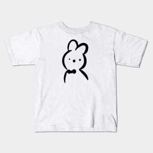 Bowtie Bunny Kids T-Shirt